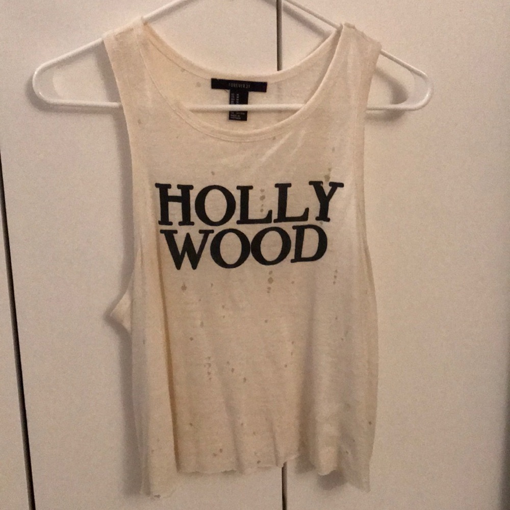 “Hollywood” cropped tank